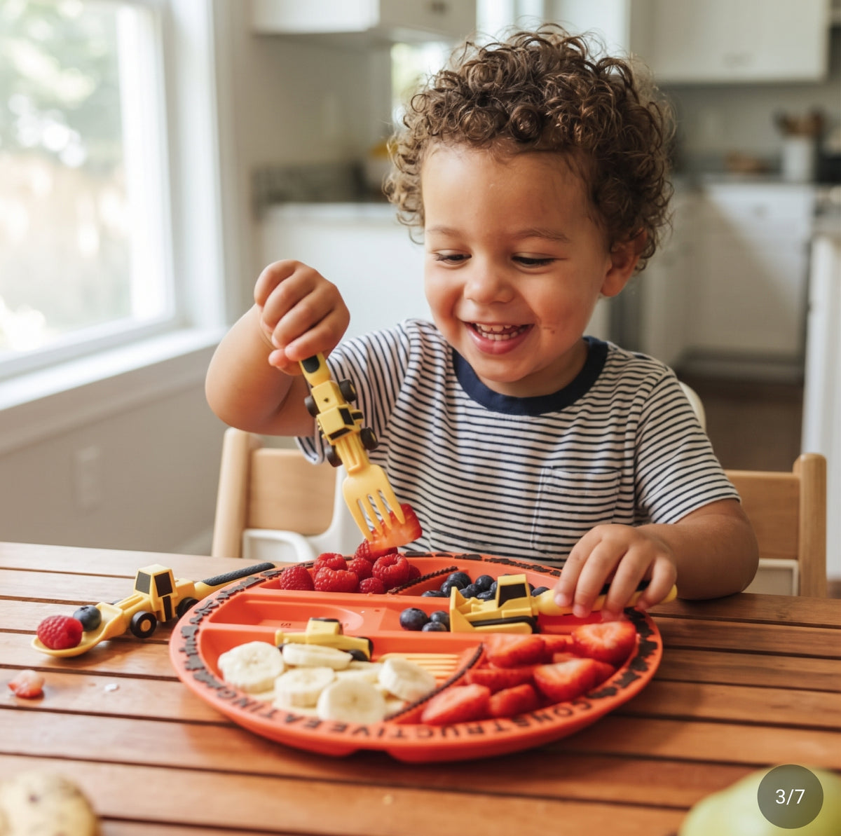 Set de Alimentación Infantil "Dinneractive" - Vajilla de Construcción