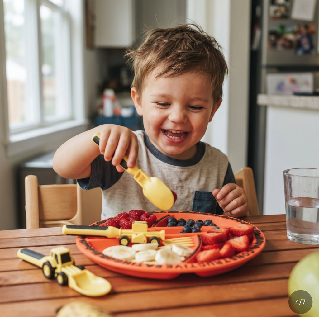 Set de Alimentación Infantil "Dinneractive" - Vajilla de Construcción