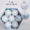 7PCS Christmas Balls Large Home Decoration Tree Balls Xmas Party Decor Christmas Spheres Christmas Tree Hanging Ornament Gifts