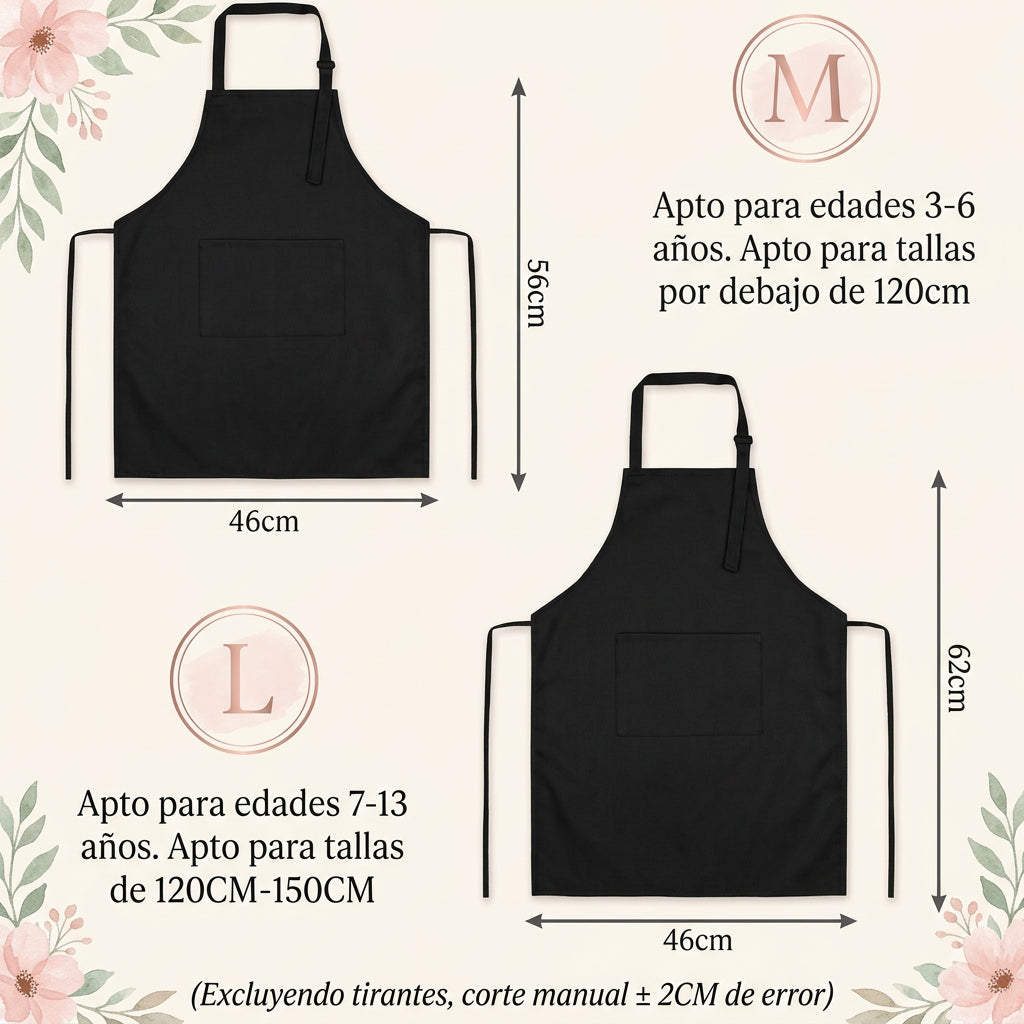 Children Chef Apron Front Kitchen Aprons for Kids, Baby Pinafore+Hat Sets, Ideal for Kitchen Craft Painting Cooking WQ004